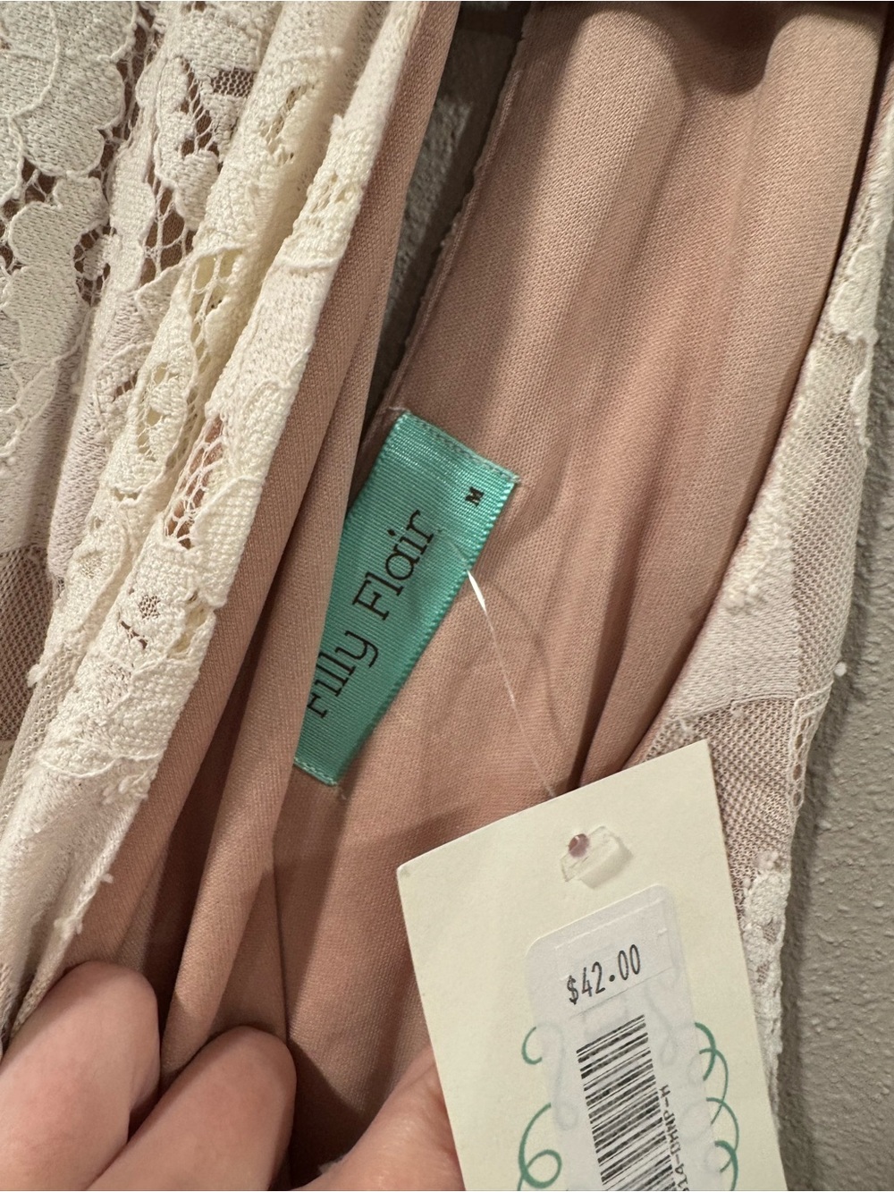 NWT Filly Flair Sleeveless Lace A-Line Lace Dress - Picture 5 of 7